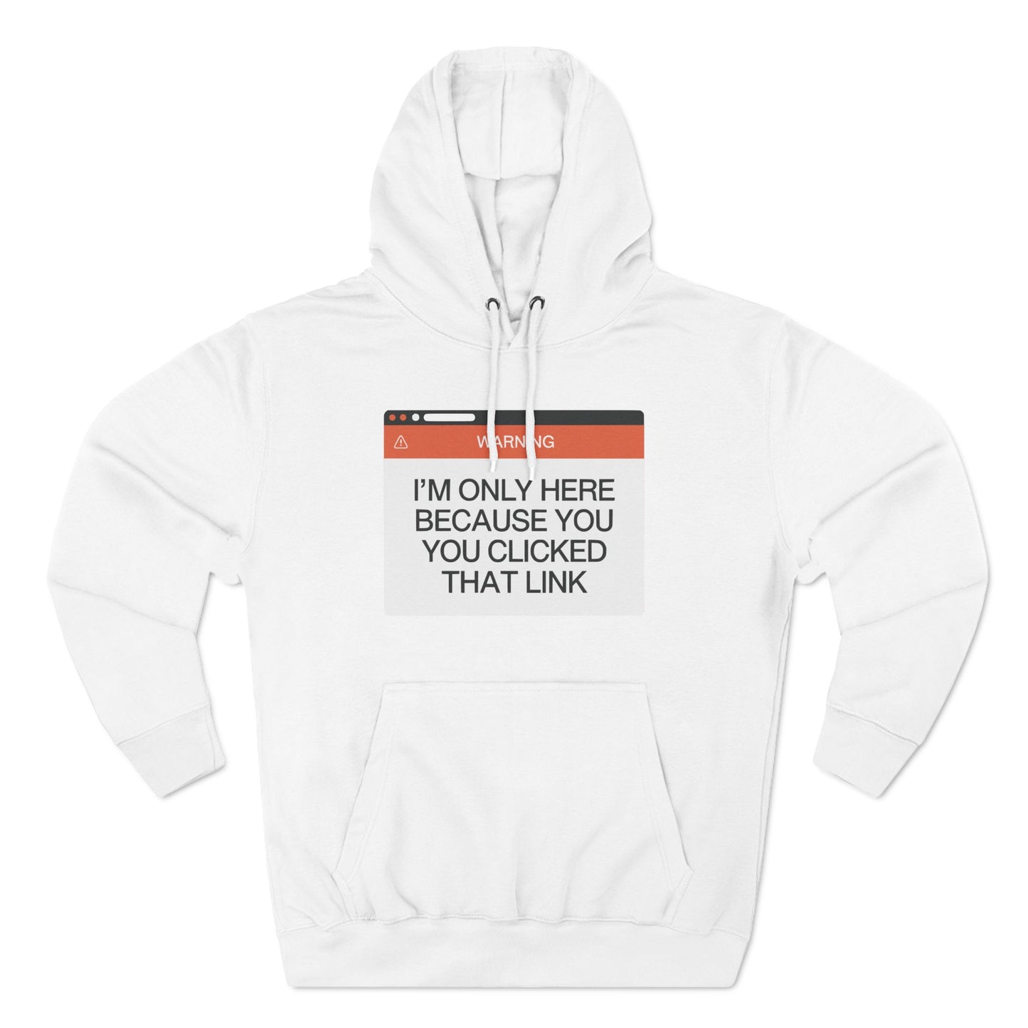 Three-Panel Fleece Hoodie