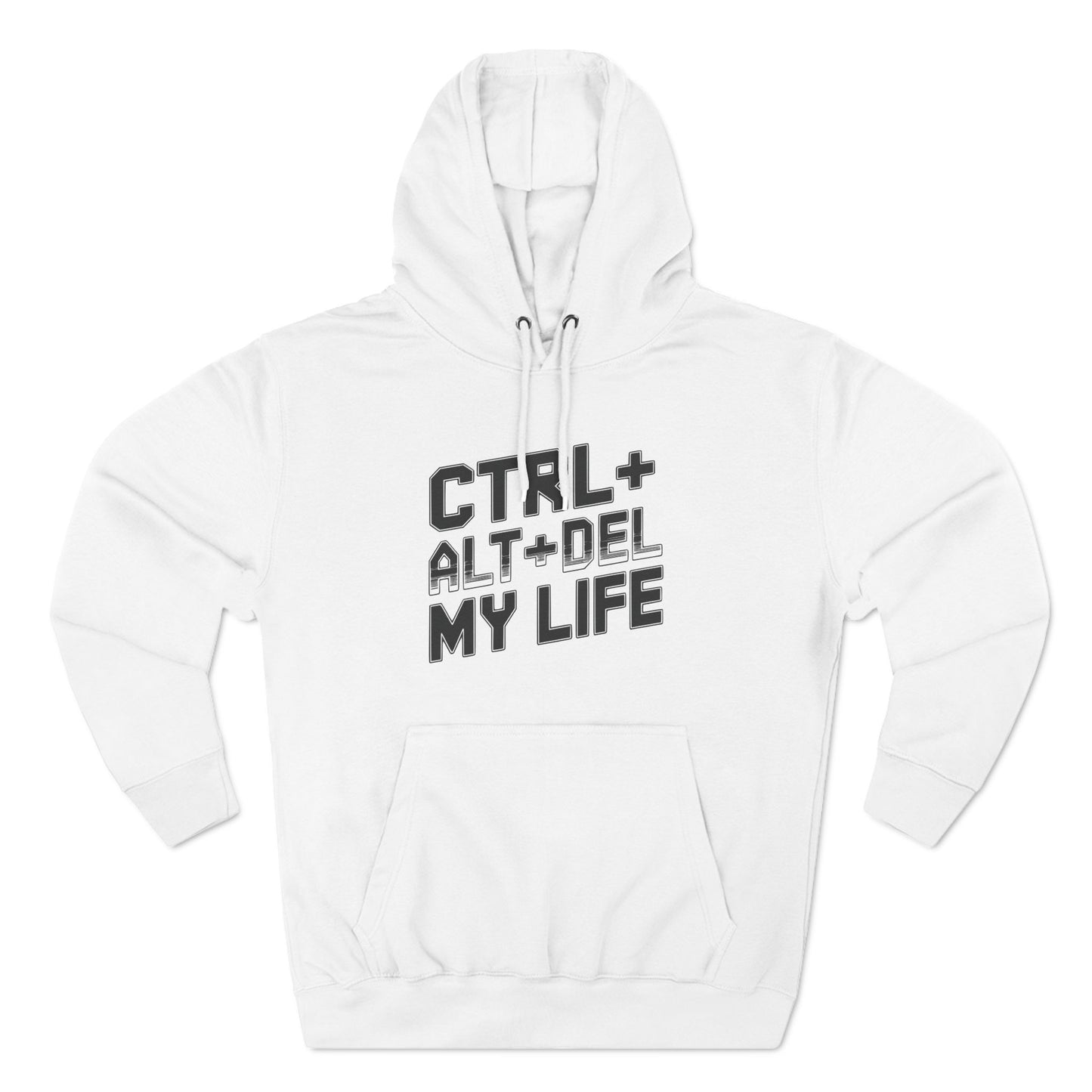 Three-Panel Fleece Hoodie