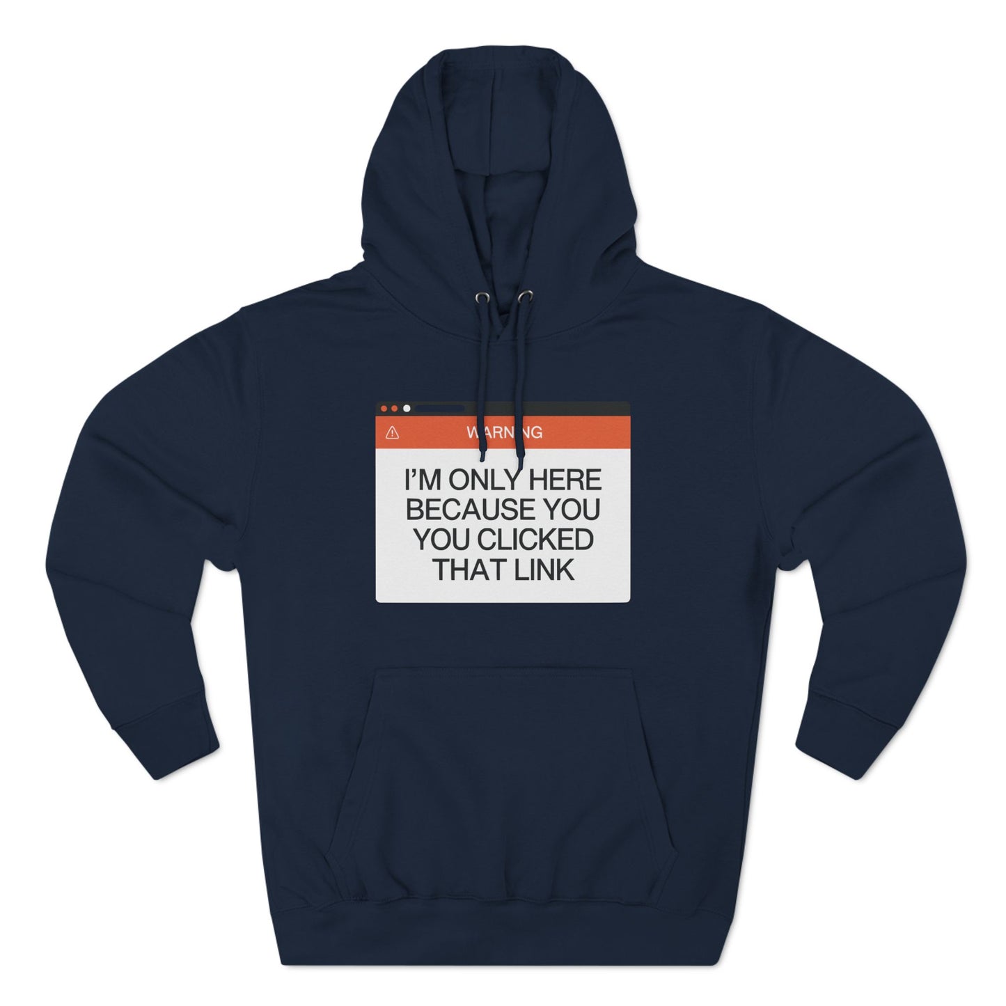 Three-Panel Fleece Hoodie