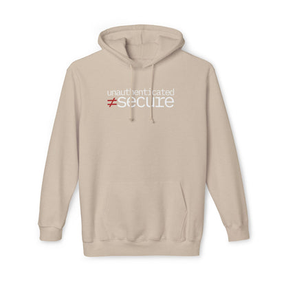 unauthenticated ≠ secure Hoodie